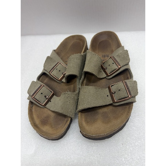 Birkenstock Shoes - Birkenstock Arizona Suede 2 Strap Sandals Tan Womens Sz 39 US 9 Men's 7